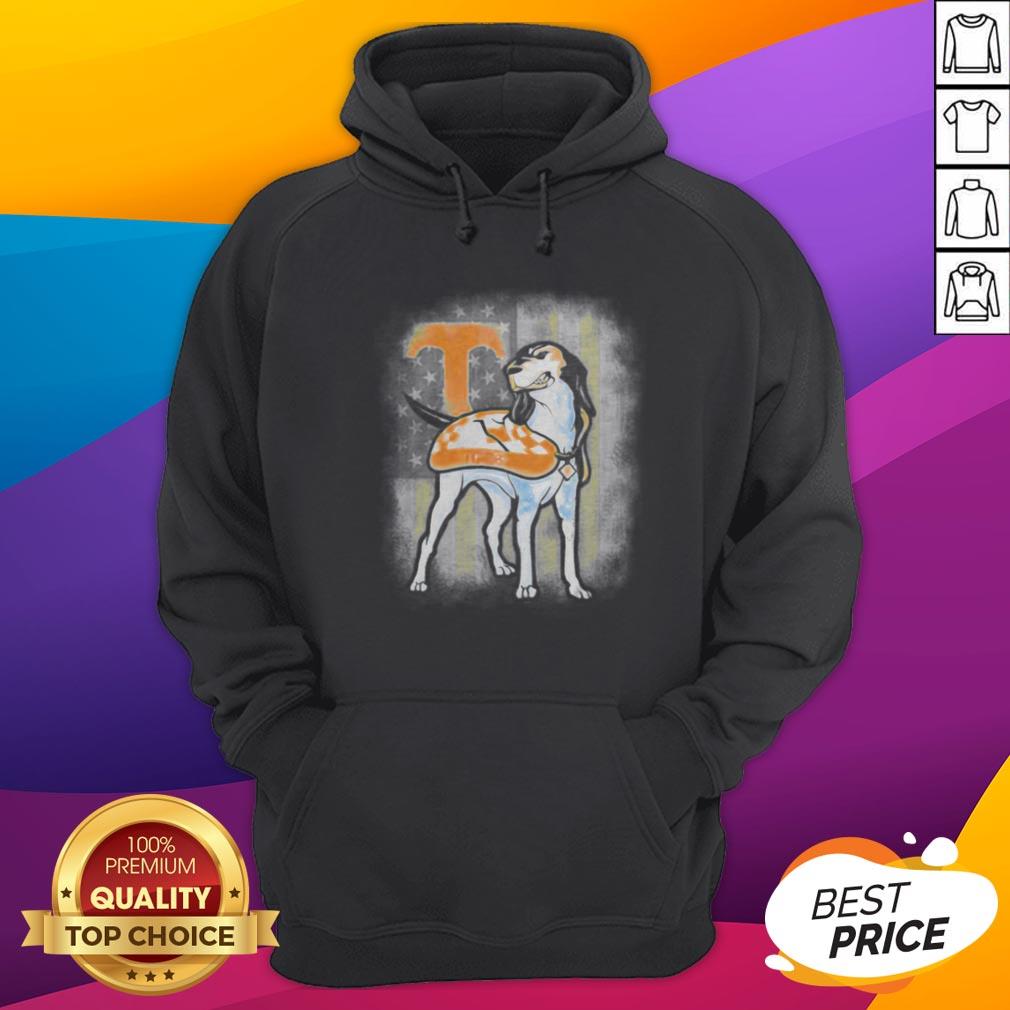 Pointer Volunteer Tennessee American Flag Independence Day Shirt