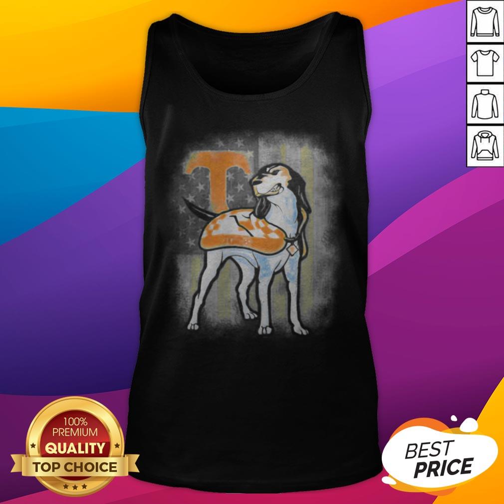 Pointer Volunteer Tennessee American Flag Independence Day Shirt