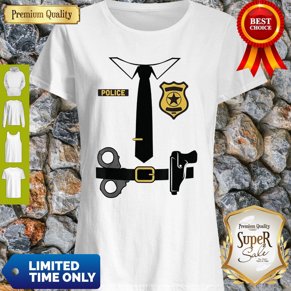 Police Officer Costume Shirt Halloween Policeman Boys Men Shirt