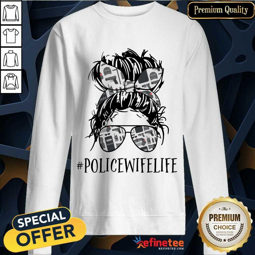 Police Wife Life Messy Bun Shirt