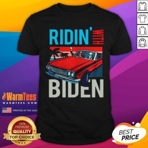 Good Riding With Biden Kamala Harris Joe Biden Vintage Retro Car Shirt
