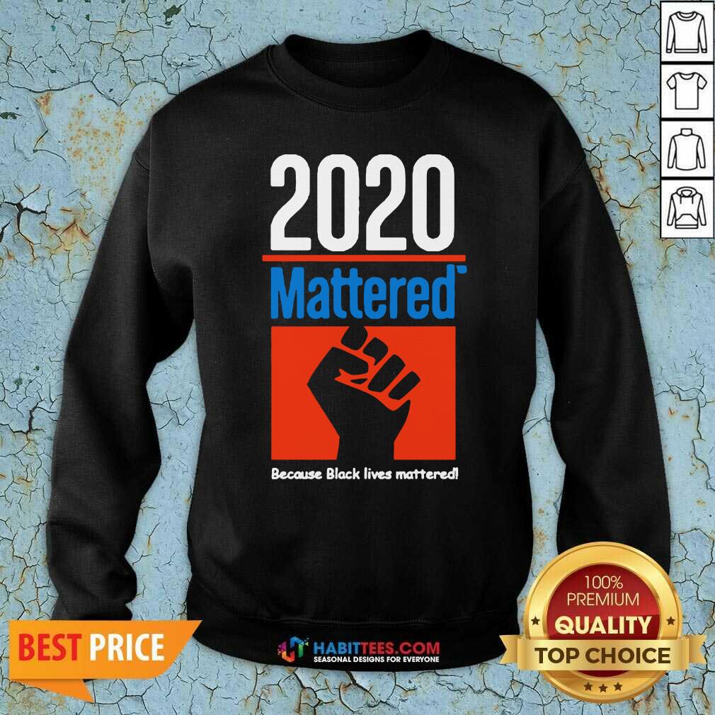 Premium 2020 Mattered Because Black Lives Mattered Shirt