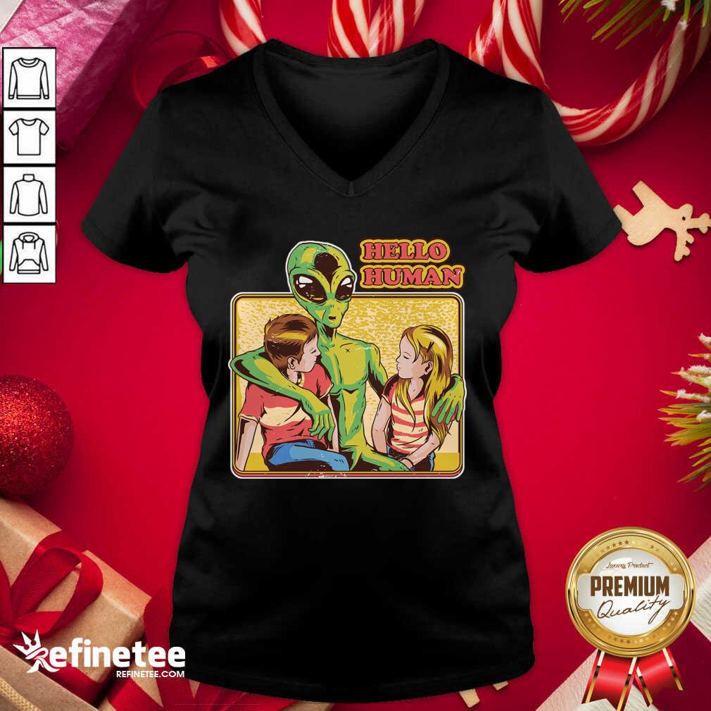 Premium Alien Hello Human Shirt