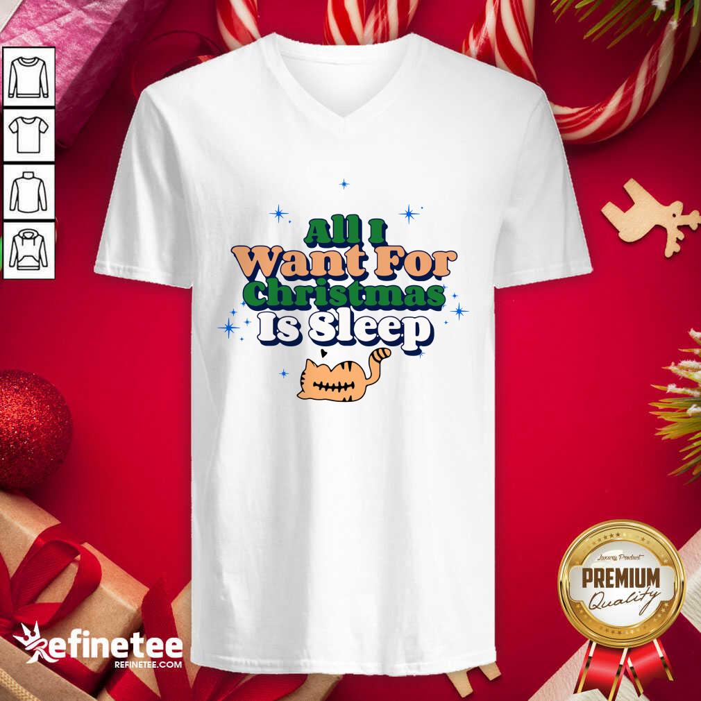 Premium All I Want For Christmas Is Sleep Shirt