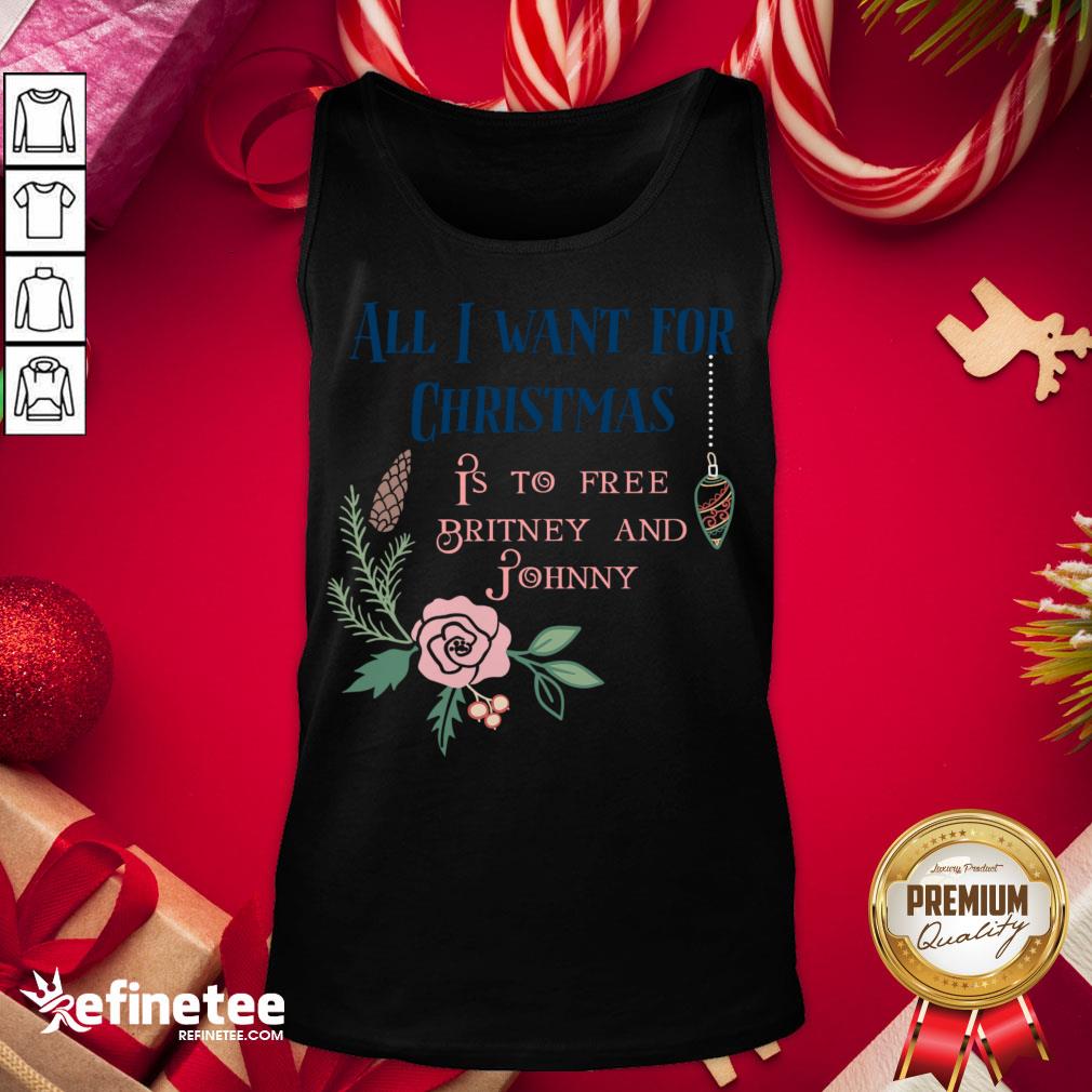 Premium All I Want For Christmas Is To Free Britney And Johnny Shirt