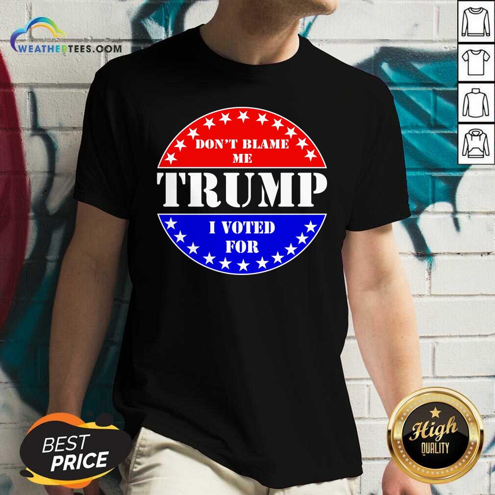 Premium American Flag Don’t Blame Me I Voted For Trump Shirt