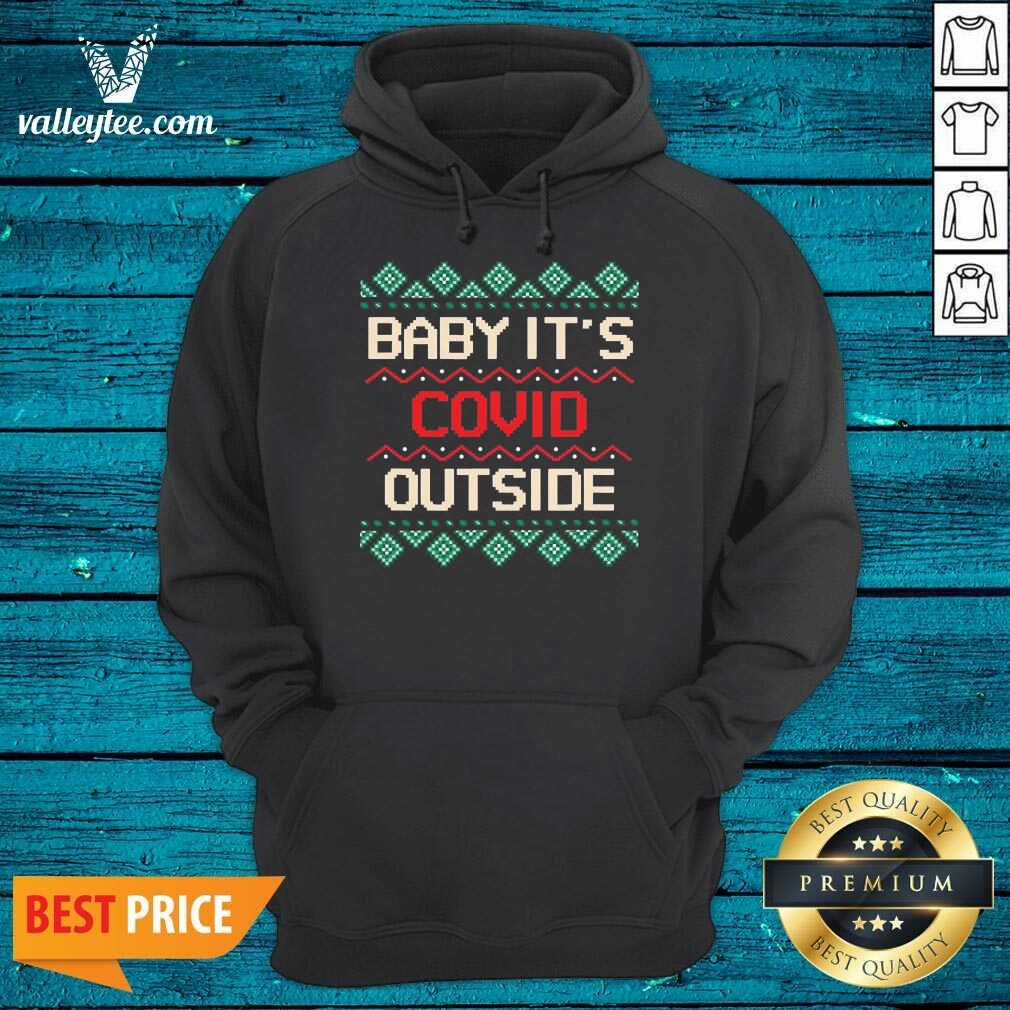 Premium Baby its Covid Outside Christmas Santa Shirt