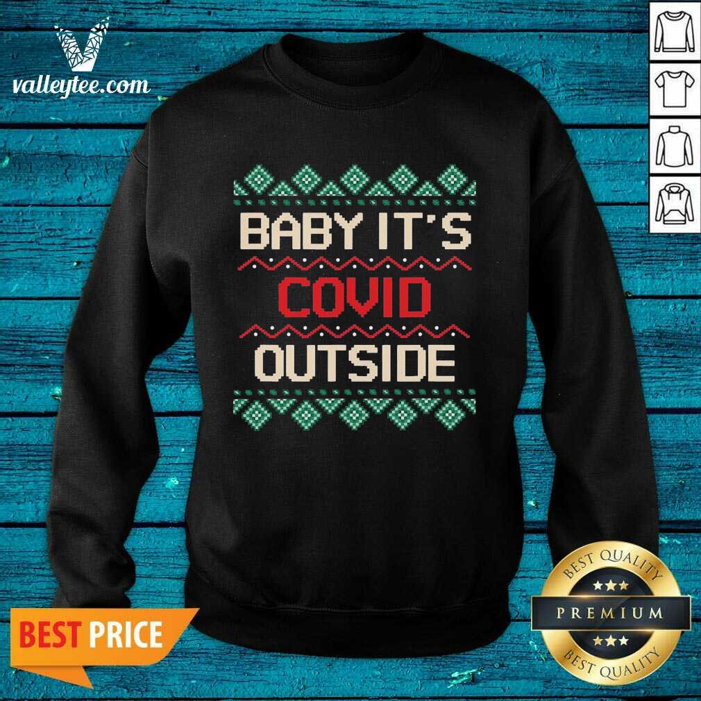 Premium Baby its Covid Outside Christmas Santa Shirt