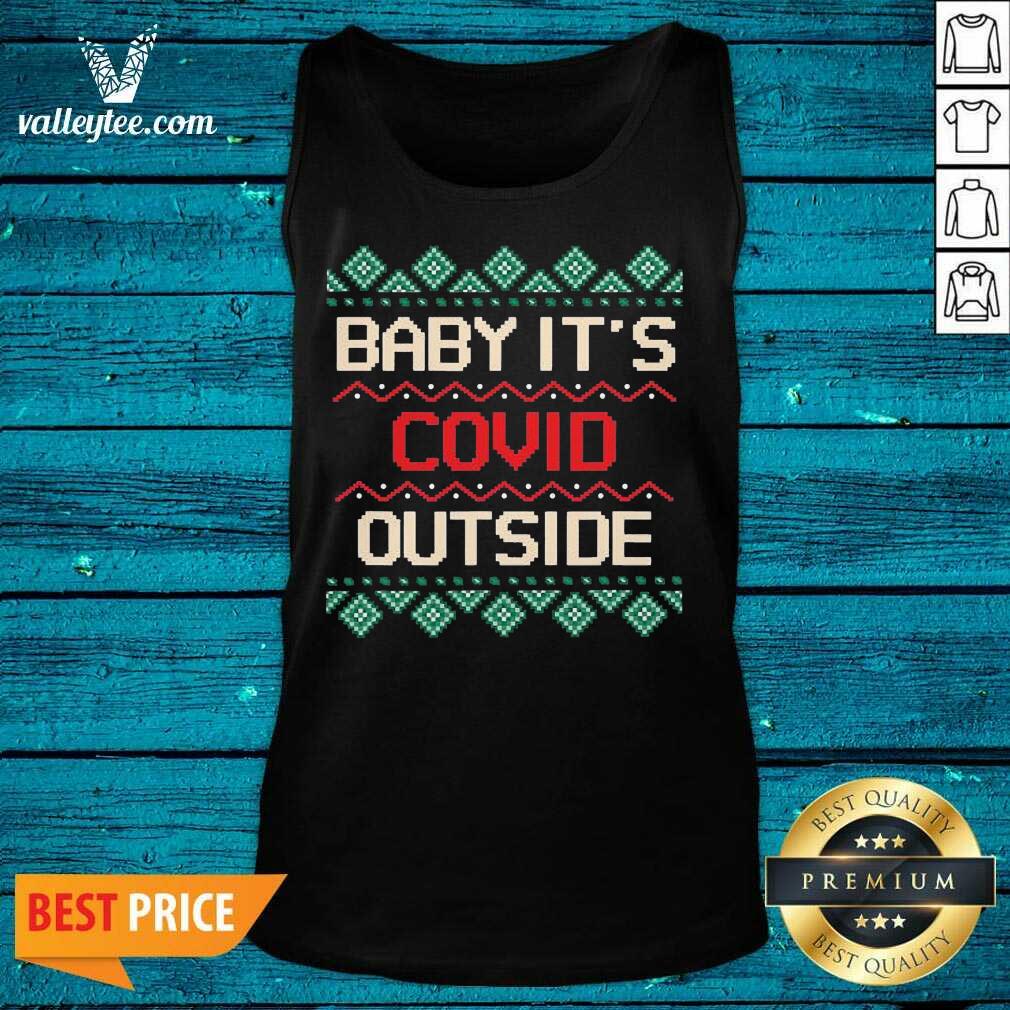 Premium Baby its Covid Outside Christmas Santa Shirt