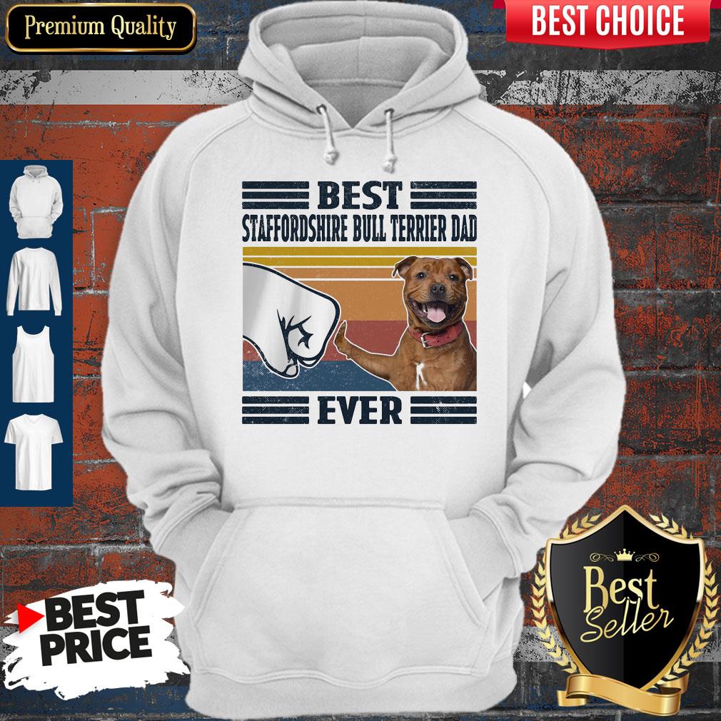 Premium Best Staffordshire Bull Terrier Dad Ever Vintage Shirt