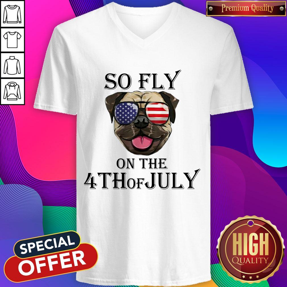 Premium Bulldog So Fly On The 4th Of July Shirt