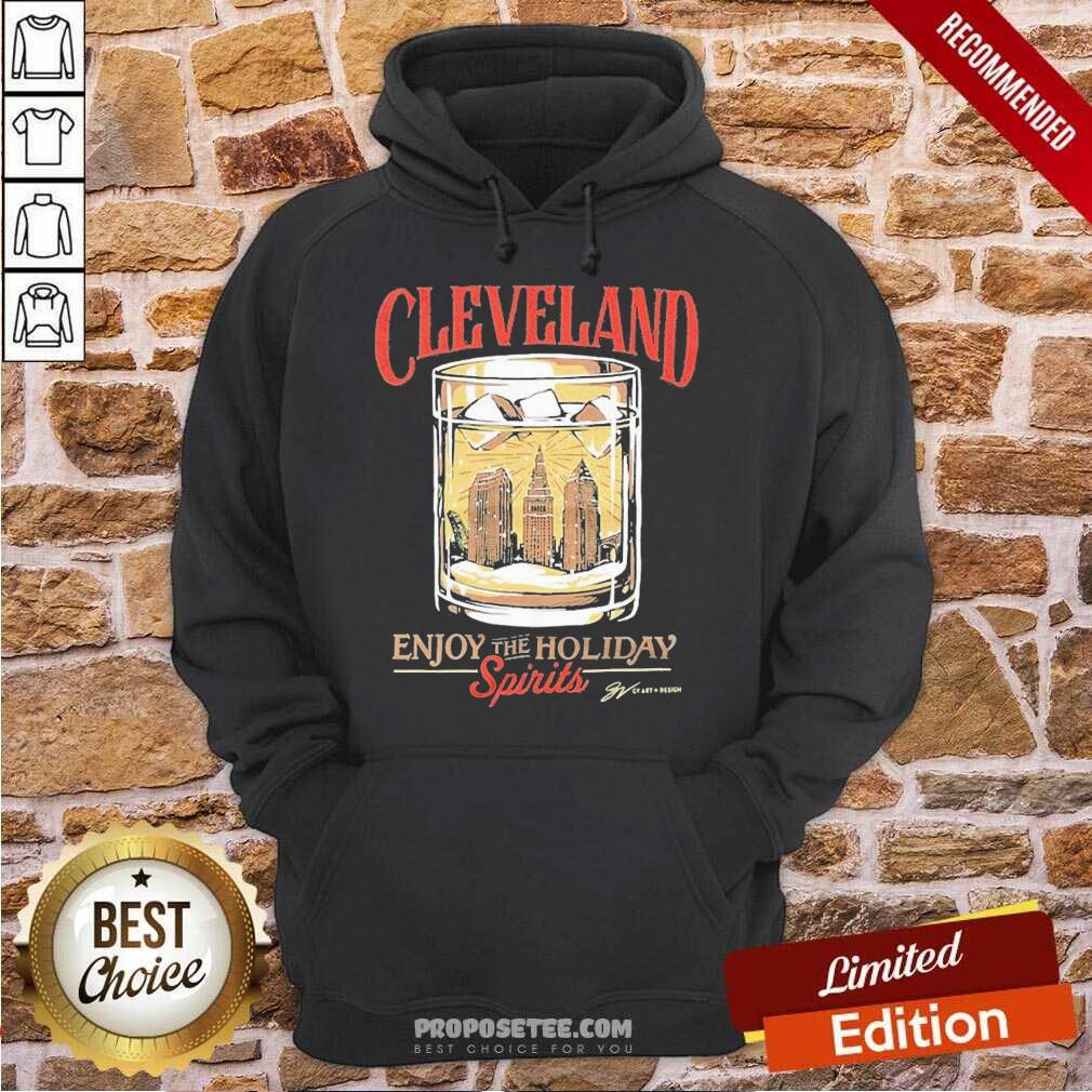 Premium Cleveland Whiskey Enjoy The Holiday Spirits Shirt