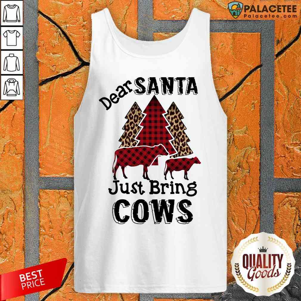 Premium Dear Santa Just Bring Cows Tree Shirt
