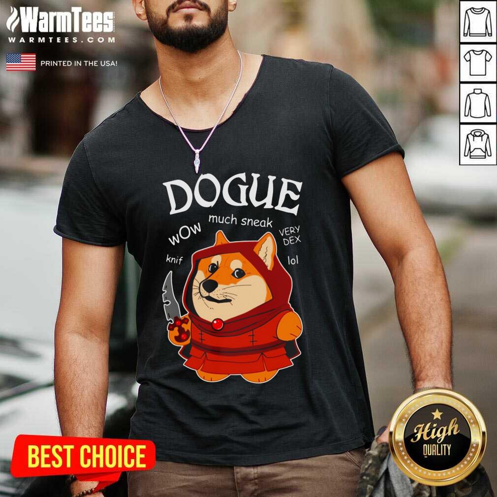 Premium Dogue Wow Much Sneak Very Dex Knif Lol Corgi Shirt