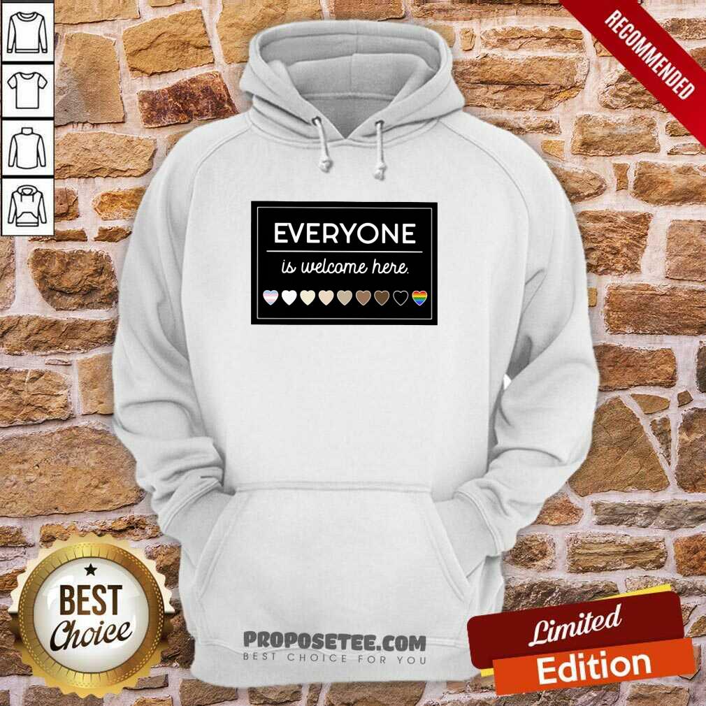 Premium Everyone Is Welcome Here LGBT Shirt