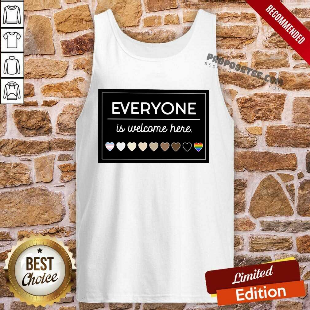 Premium Everyone Is Welcome Here LGBT Shirt