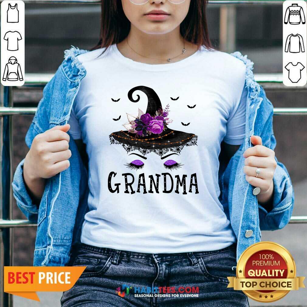 Premium Grandma Witch Hat Halloween Shirt