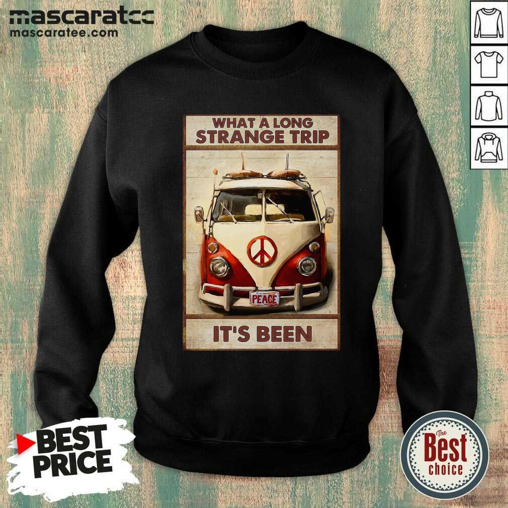Premium Hippie What A Long Strange Trip It’s Been Bus Peage Shirt