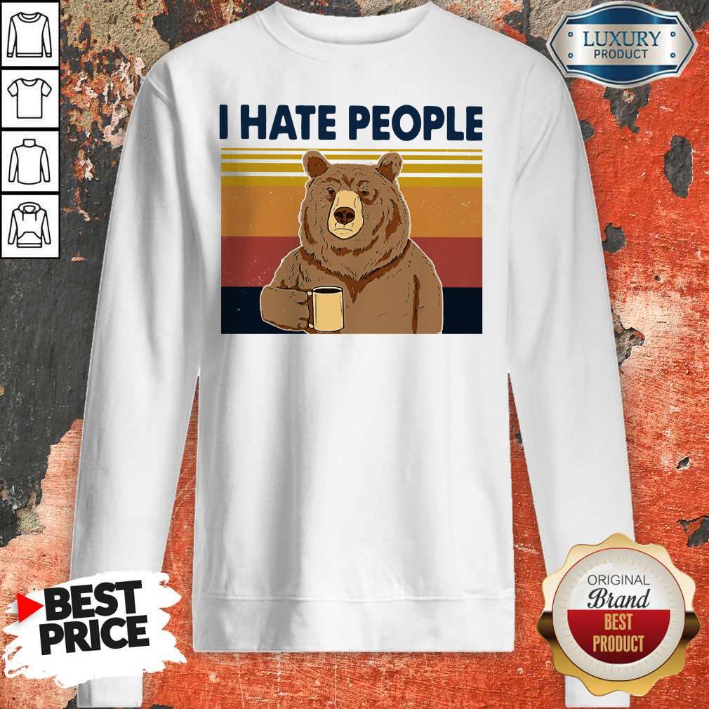 Premium I Hate People Bear Vintage Shirt
