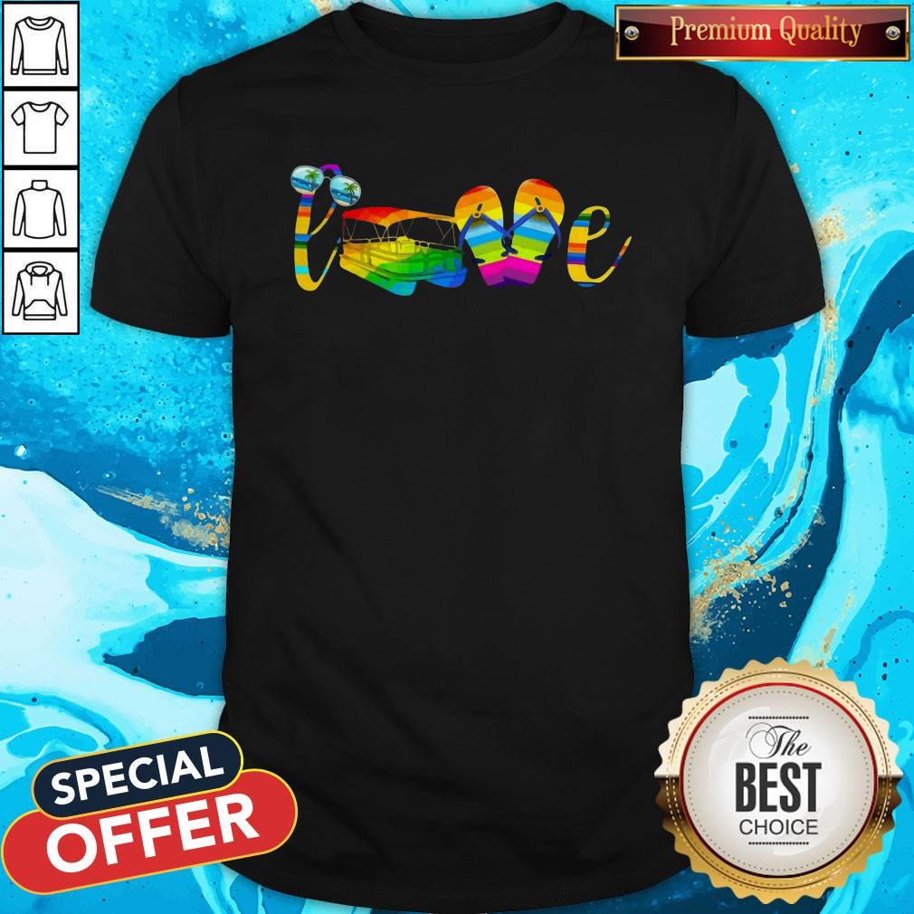 Premium Lgbt Love Sign Language Camping Shirt