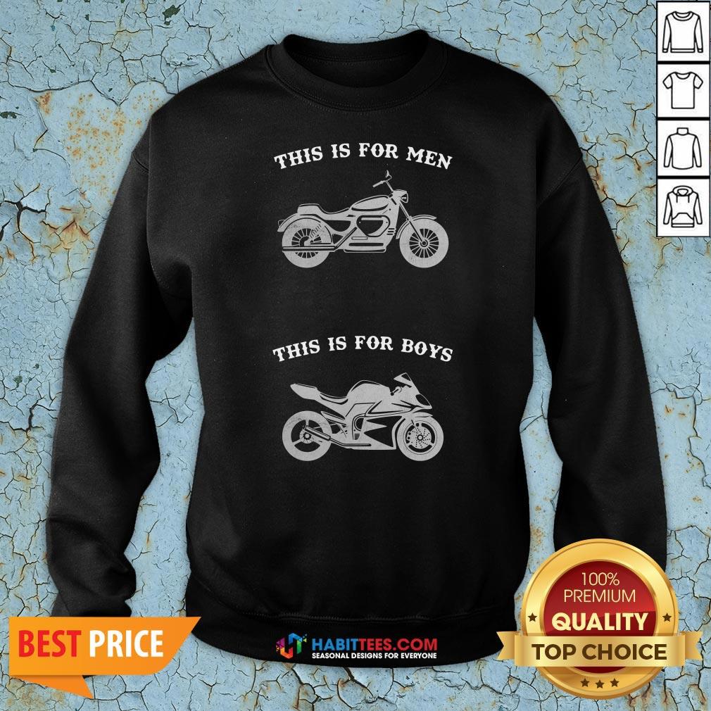 Premium Motorcycle This Is For Men This Is For Boys Shirt