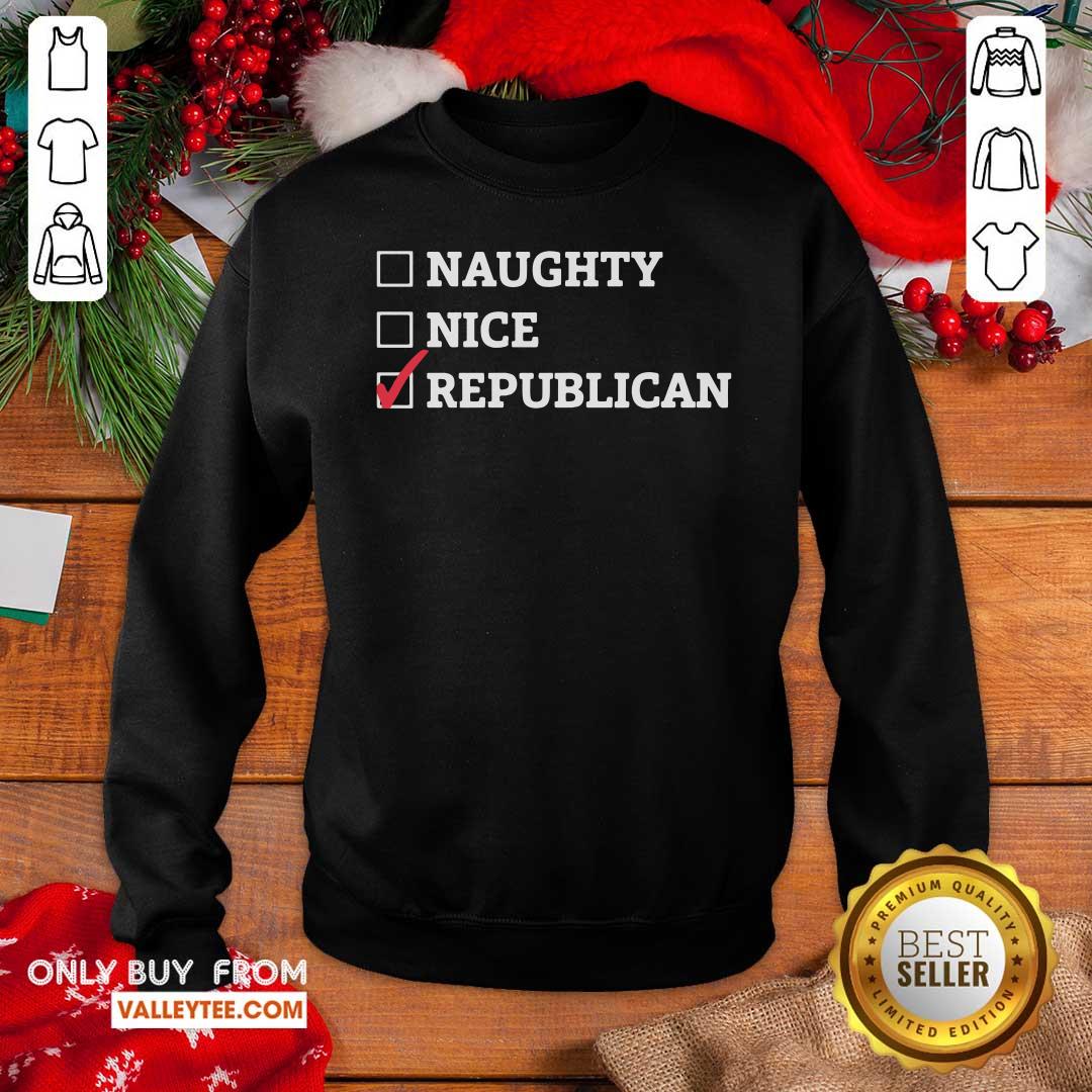 Premium Naughty Nice Republican Shirt
