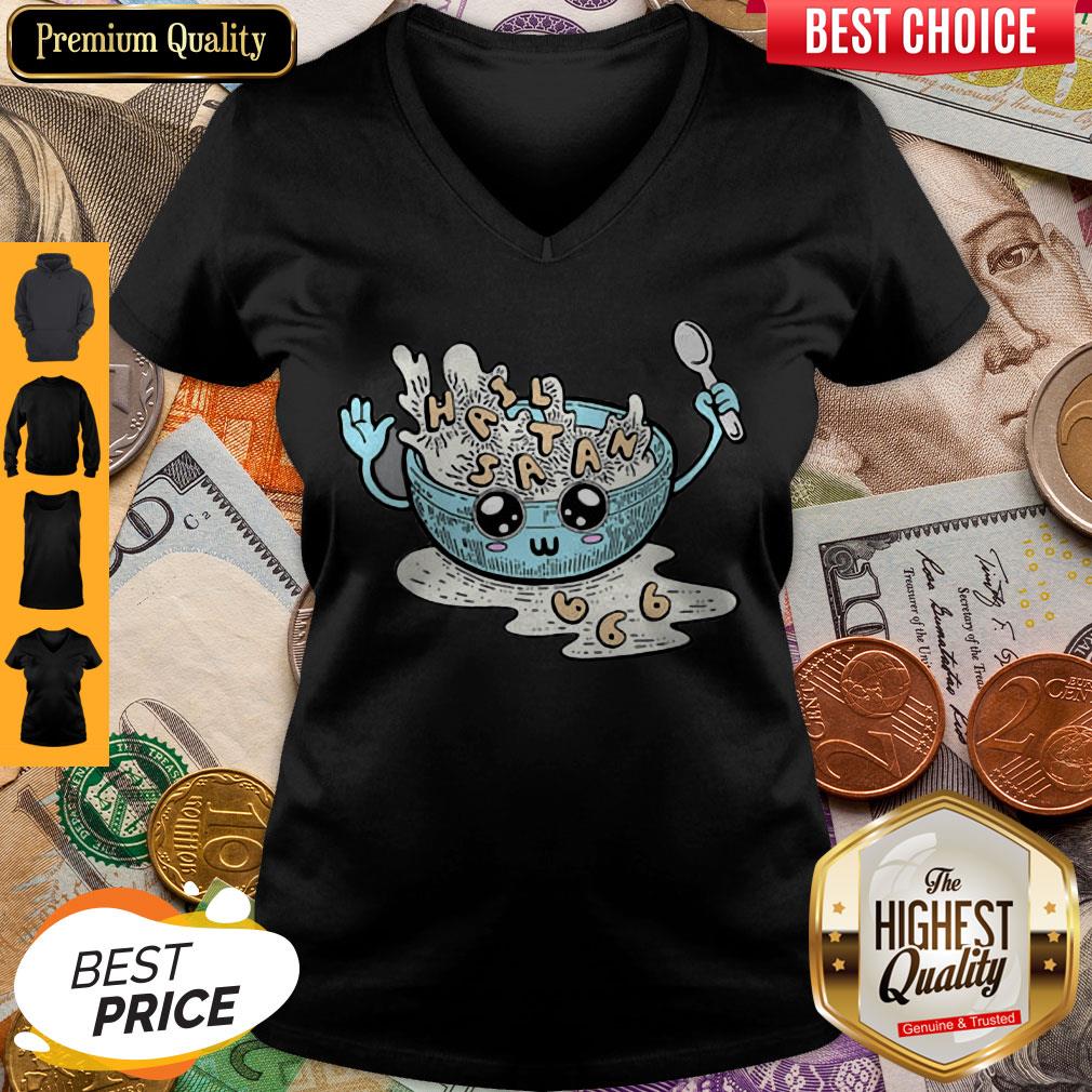 Premium Palm Treat Hail Satan Est 666 Shirt