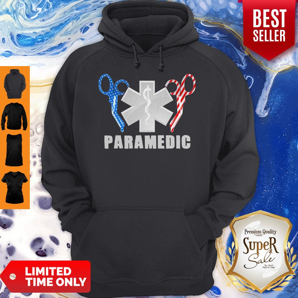 Premium Paramedic Logo And Scissors American Shirt