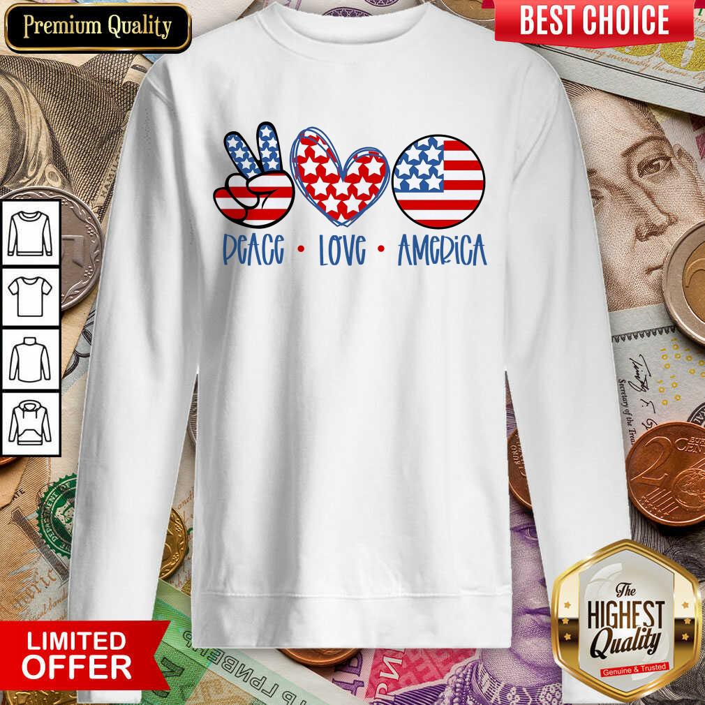 Premium Peace Love America Shirt