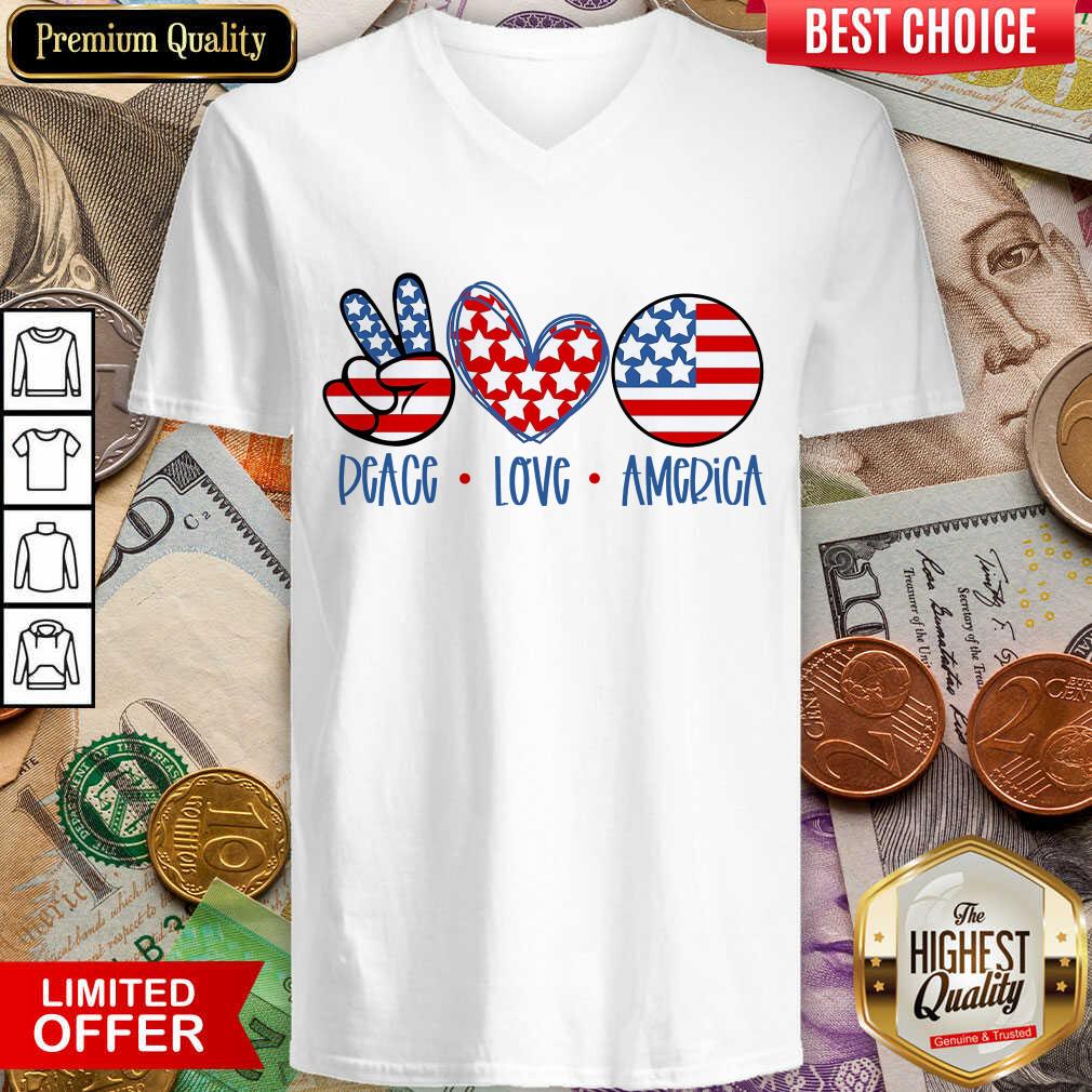 Premium Peace Love America Shirt