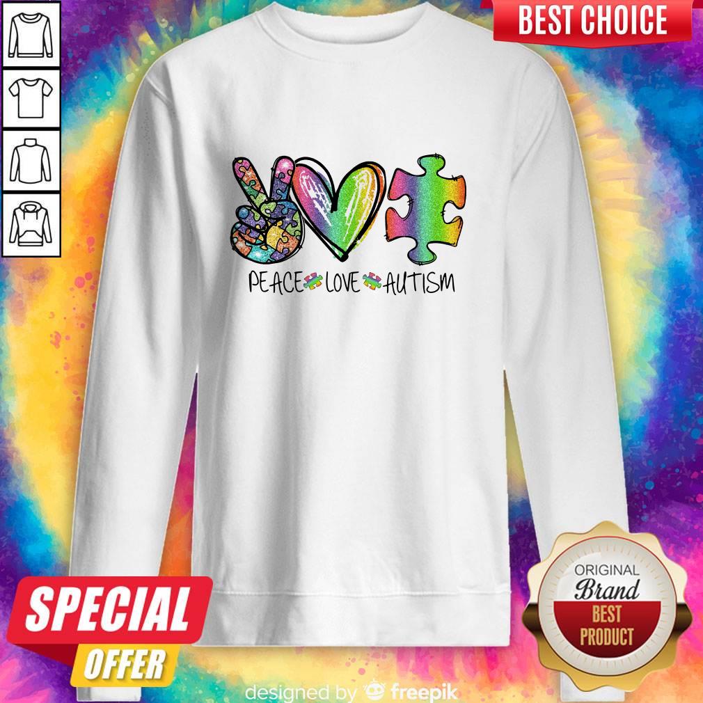 Premium Peace Love Autism Shirt
