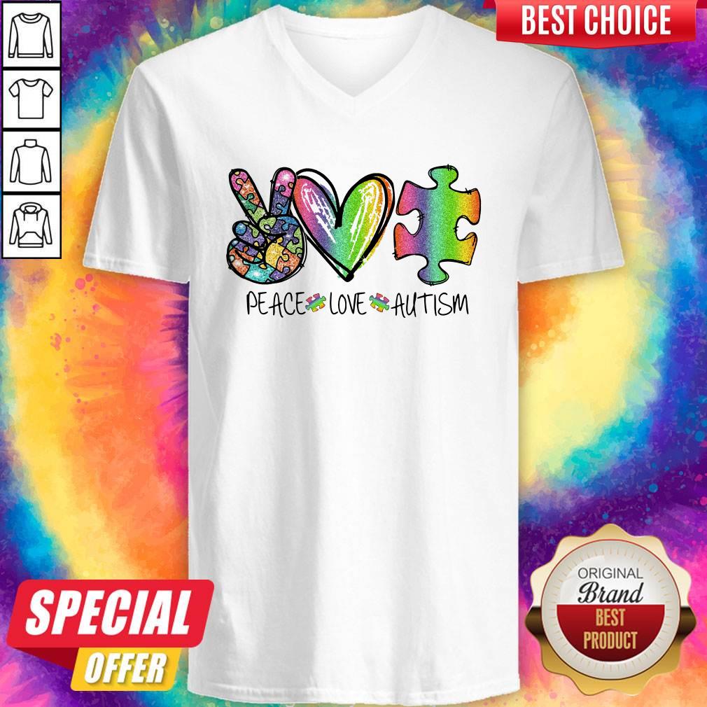 Premium Peace Love Autism Shirt