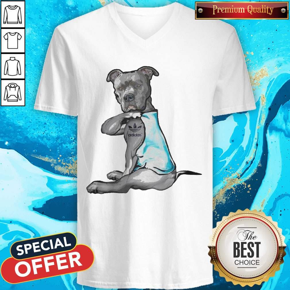 Premium Pitbull Tattoo Adidas Shirt