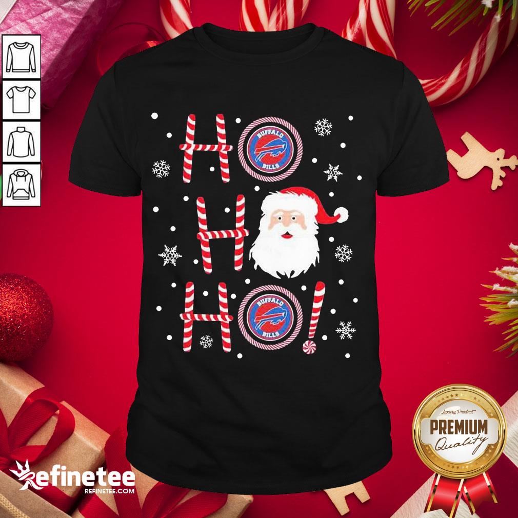 Premium Santa Claus Ho Ho Ho Buffalo Bills Christmas Shirt