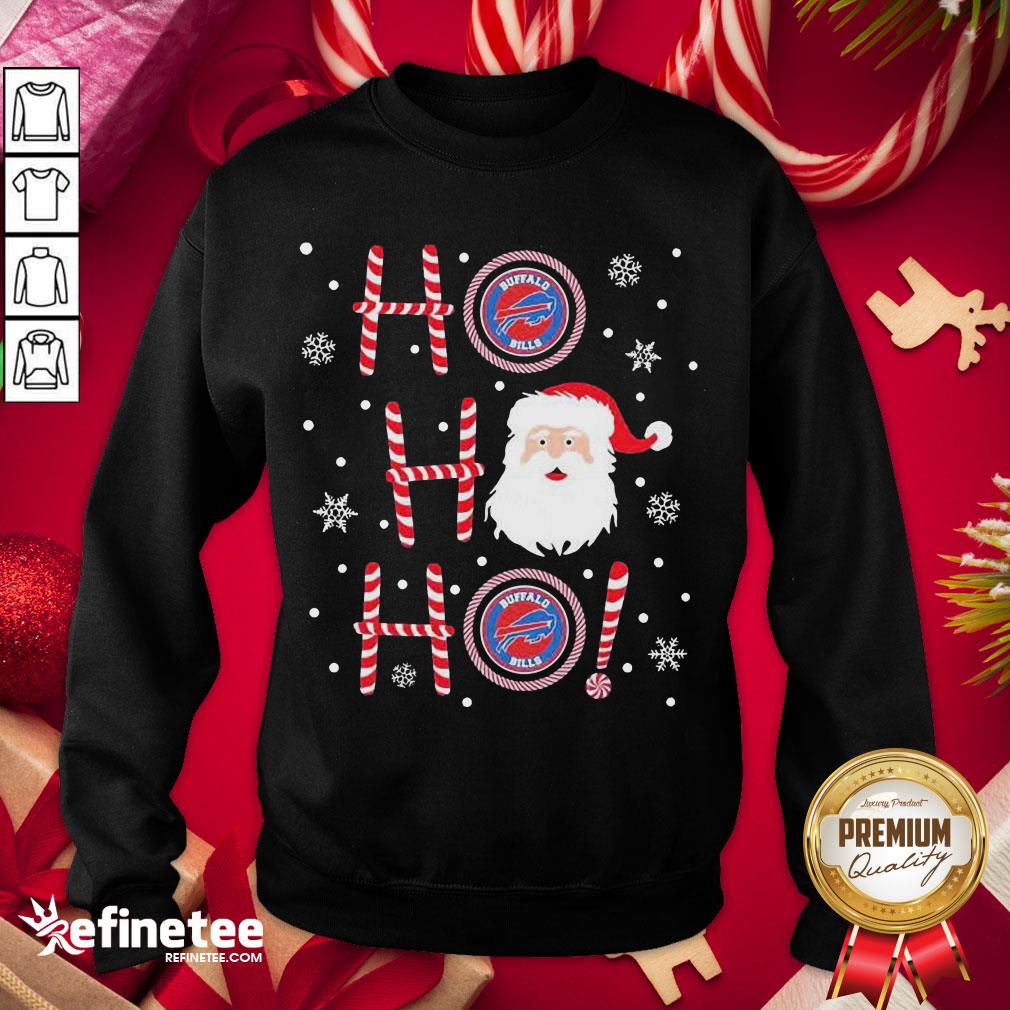 Premium Santa Claus Ho Ho Ho Buffalo Bills Christmas Shirt