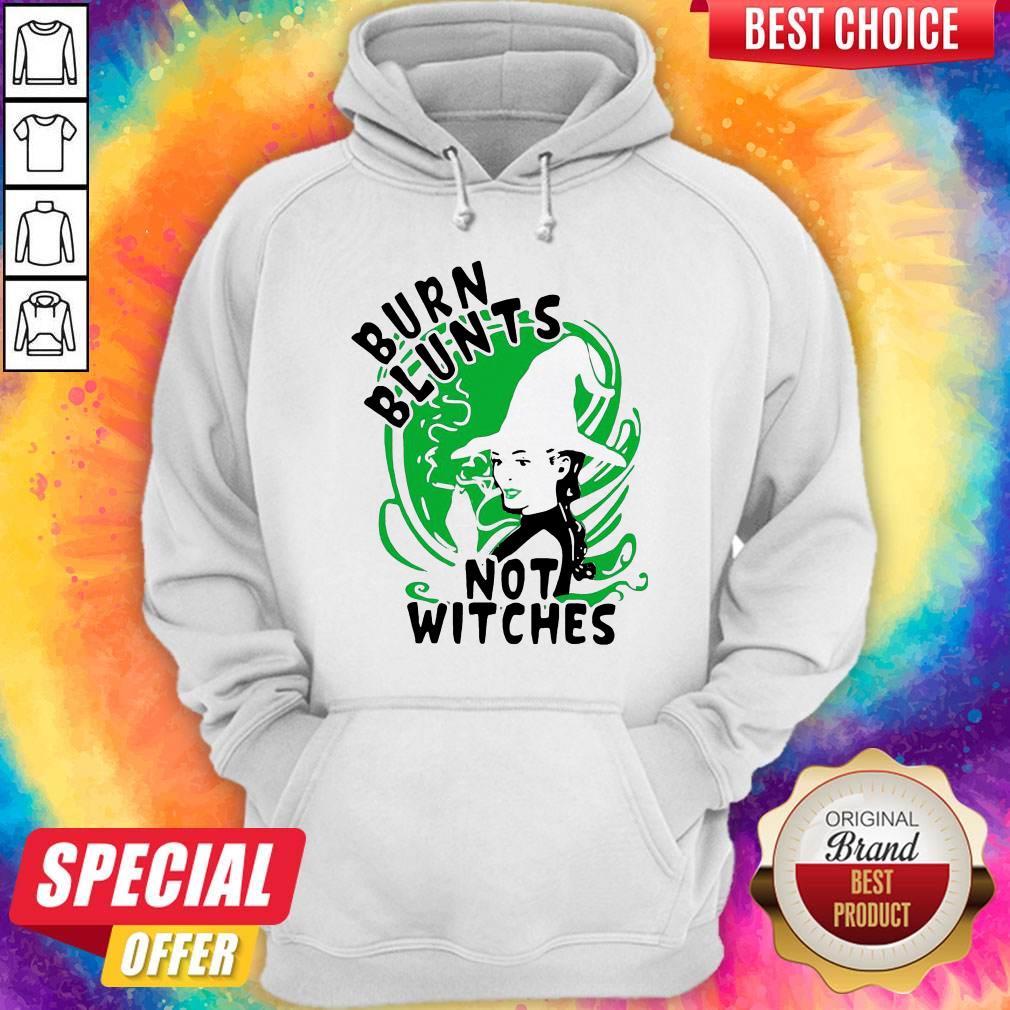 Premium Smoking Weed Burn Blunts Not Witches Shirt