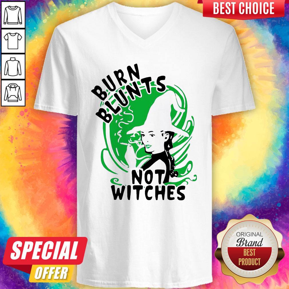 Premium Smoking Weed Burn Blunts Not Witches Shirt