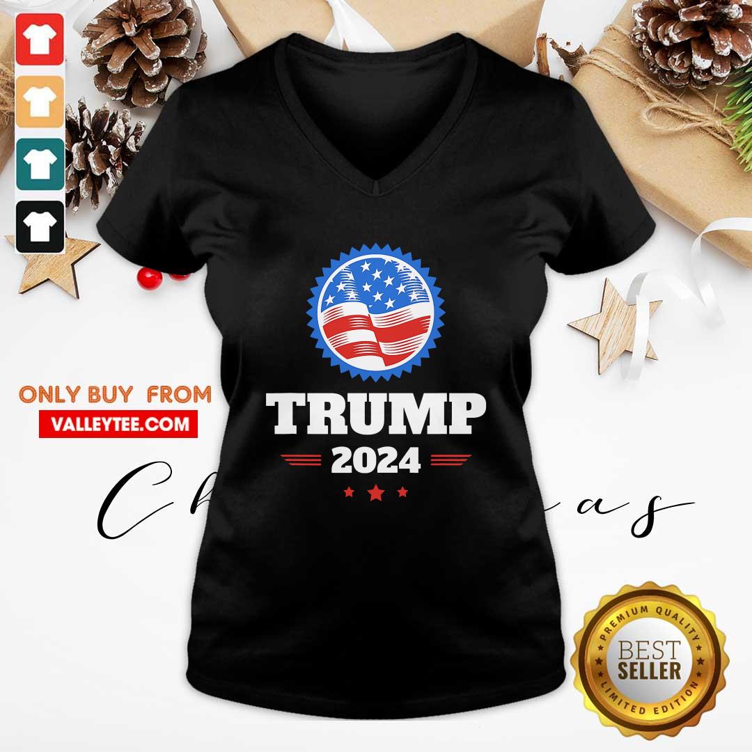 Premium Trump 2024 American Flag Shirt