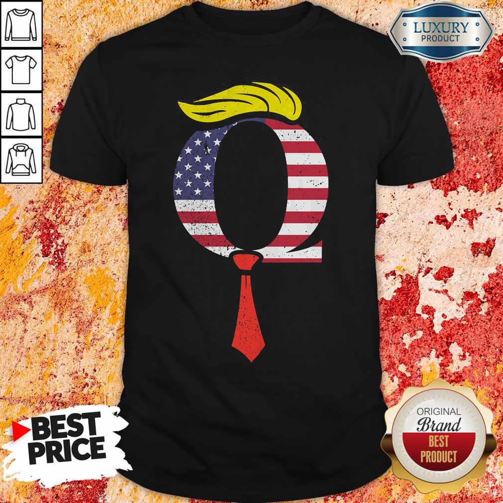 Premium Trump Q American Flag Shirt