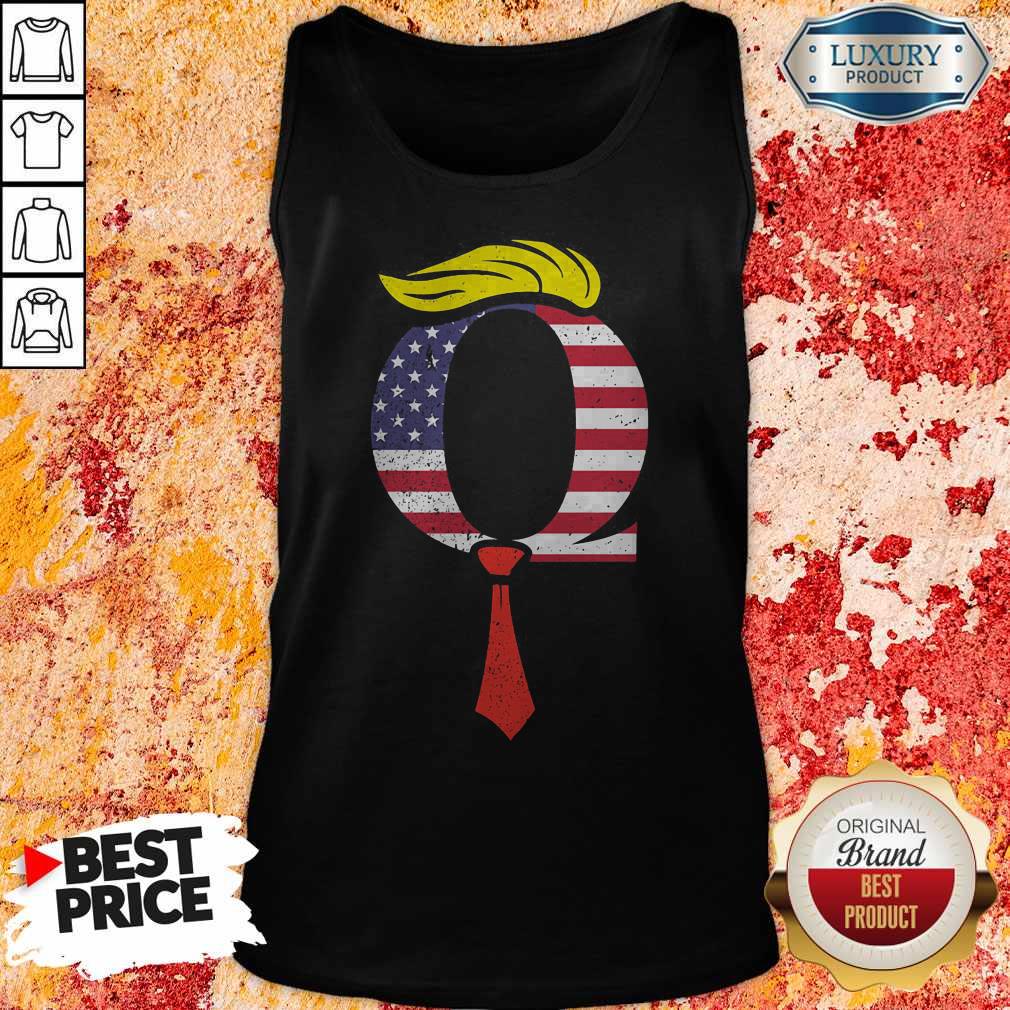 Premium Trump Q American Flag Shirt