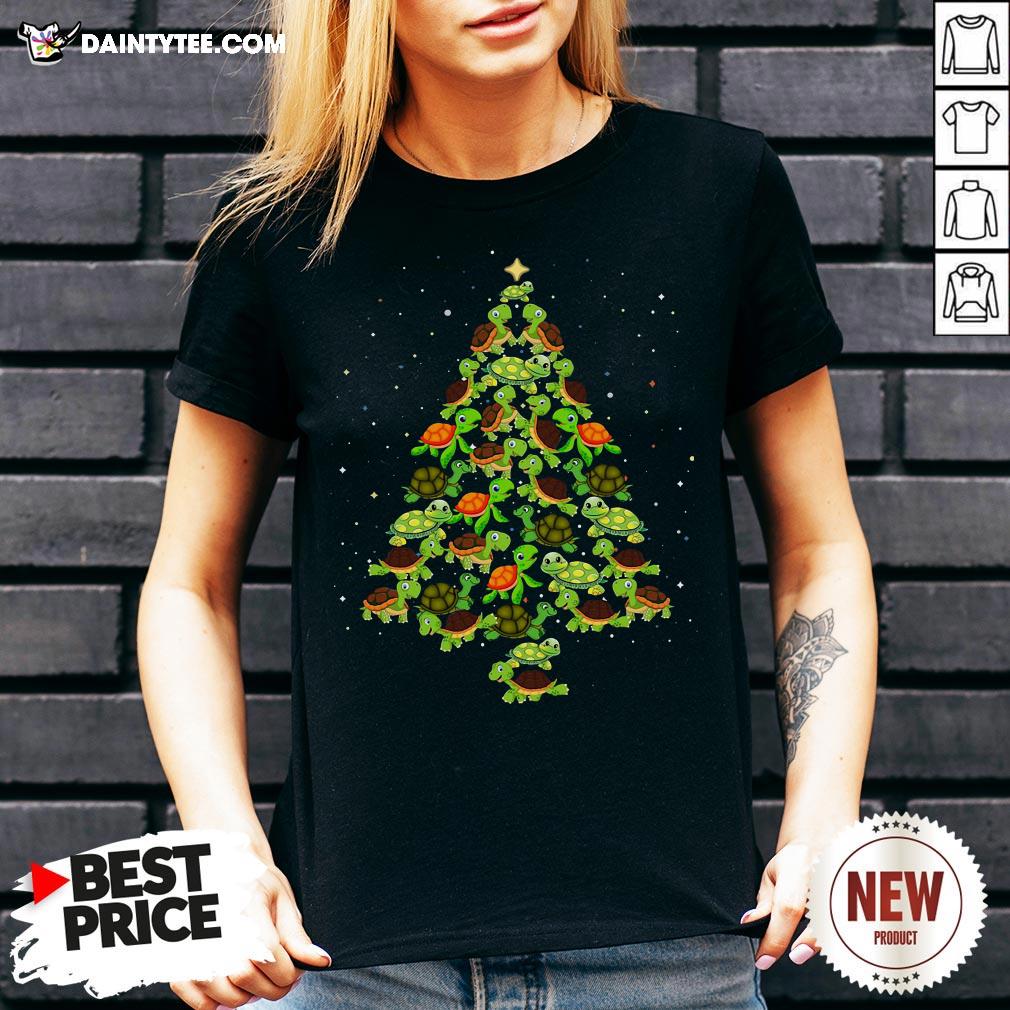 Premium Turtles Tree Christmas Shirt