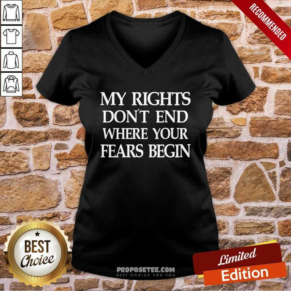 Premium Vintage My Rights Don’t End Where Your Fears Begin Shirt