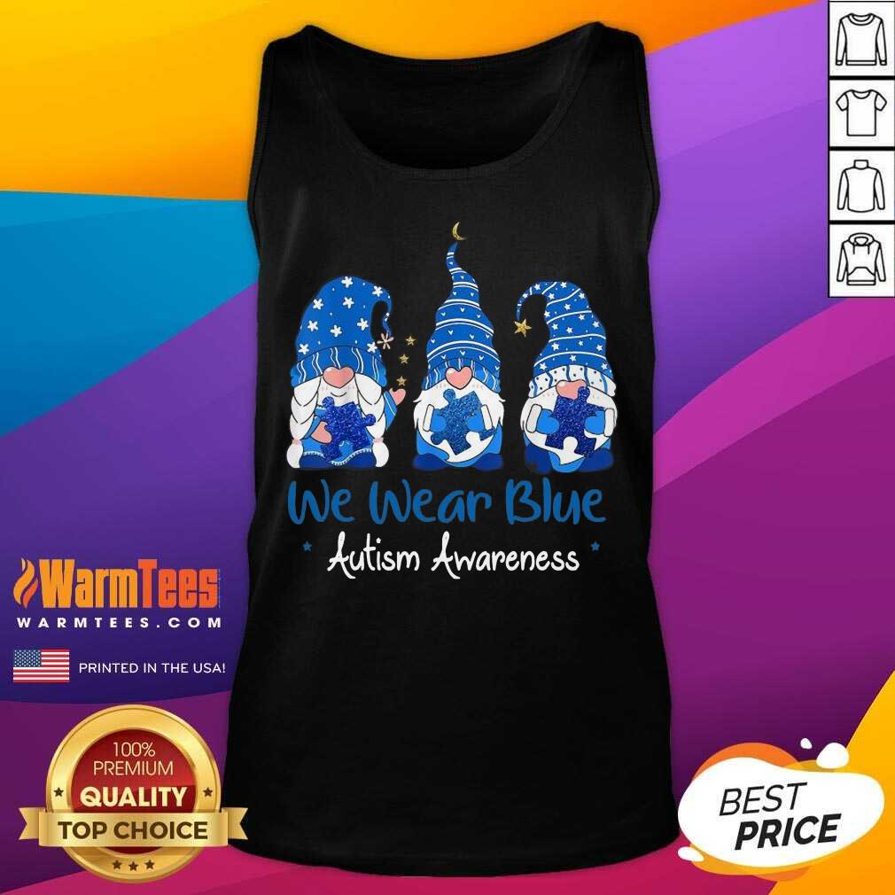 Pretty 3 Gnomes Holding Blue Puzzle Shirt