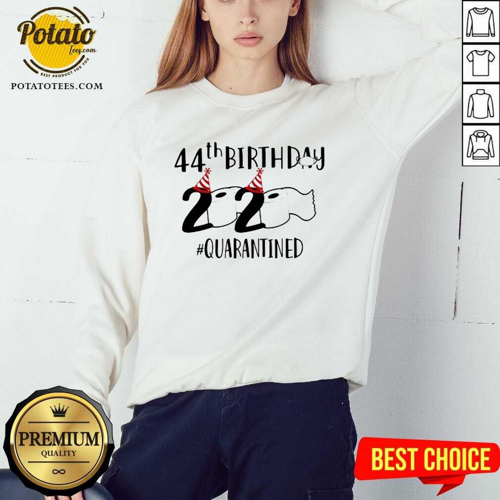 Pretty 44th Birthday 2020 Quarantined Coronavirus Shirt