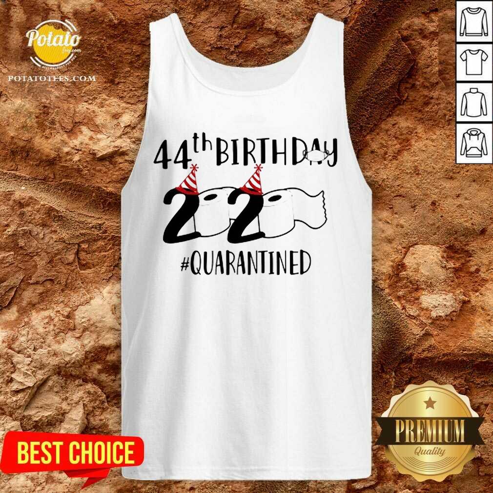 Pretty 44th Birthday 2020 Quarantined Coronavirus Shirt