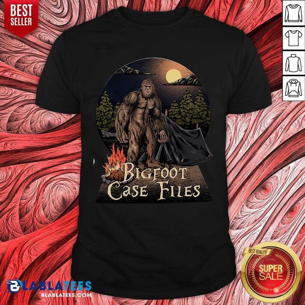 Pretty Bigfoot Case Files In Your Camp Shirt