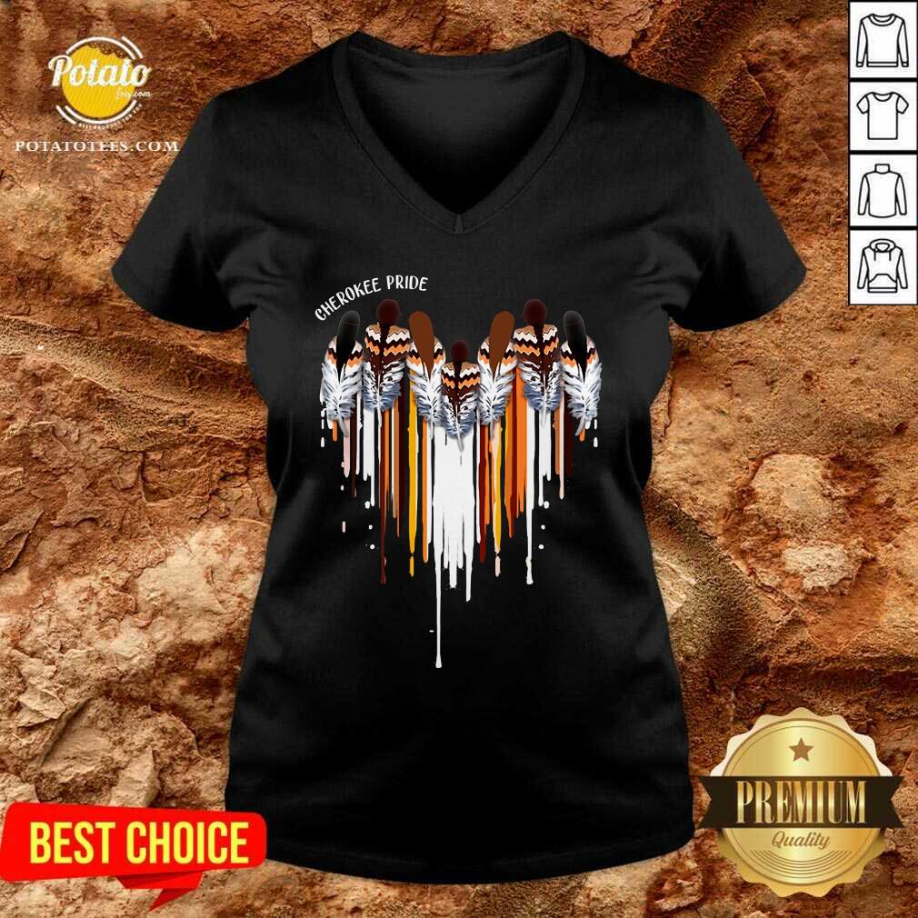 Pretty Cherokee Pride Heart Shirt