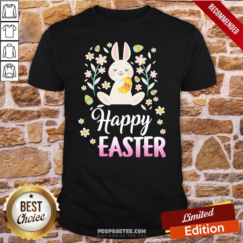 Pretty Cute Rabbit Happy Easter 2021 Shirt