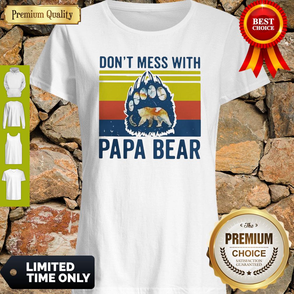 Pretty Don't Mess With Papa Bear Vintage Shirt