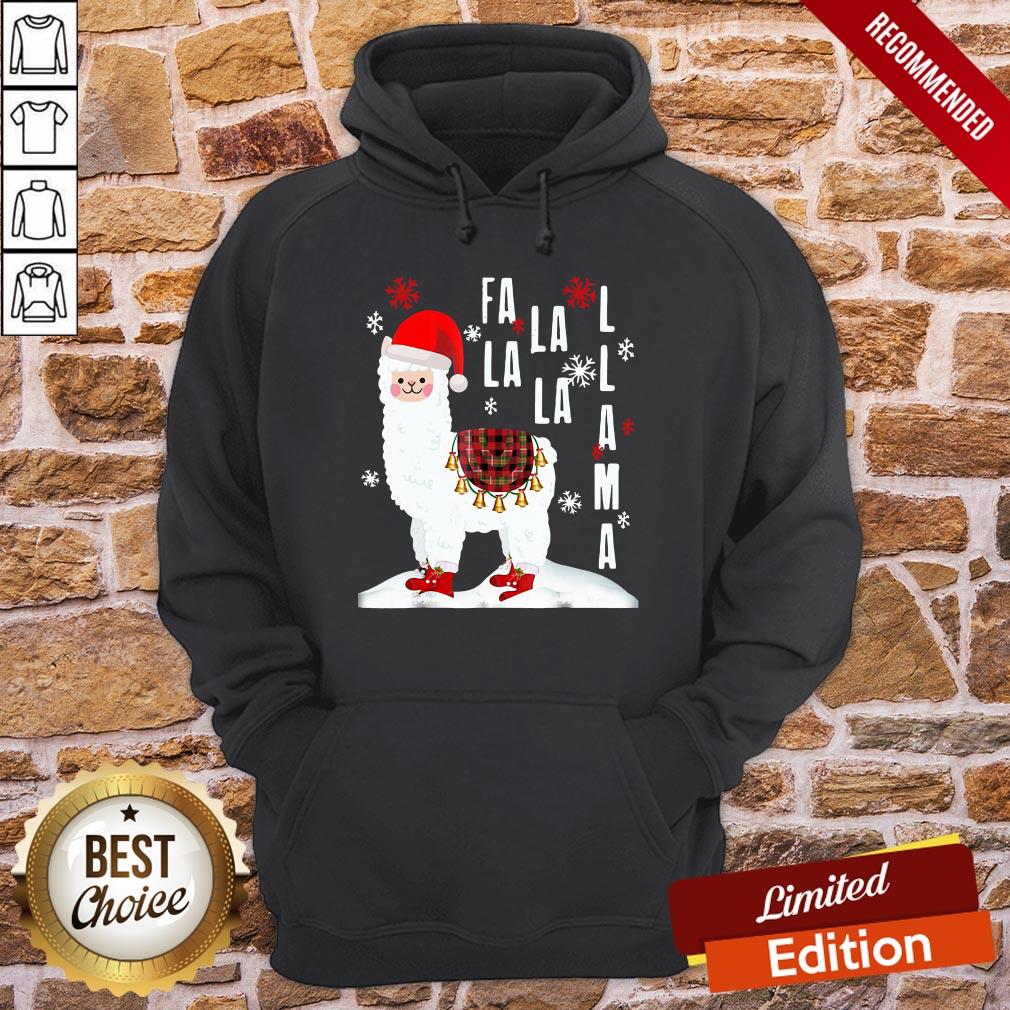 Pretty Fa La La Llama Santa Christmas Shirt